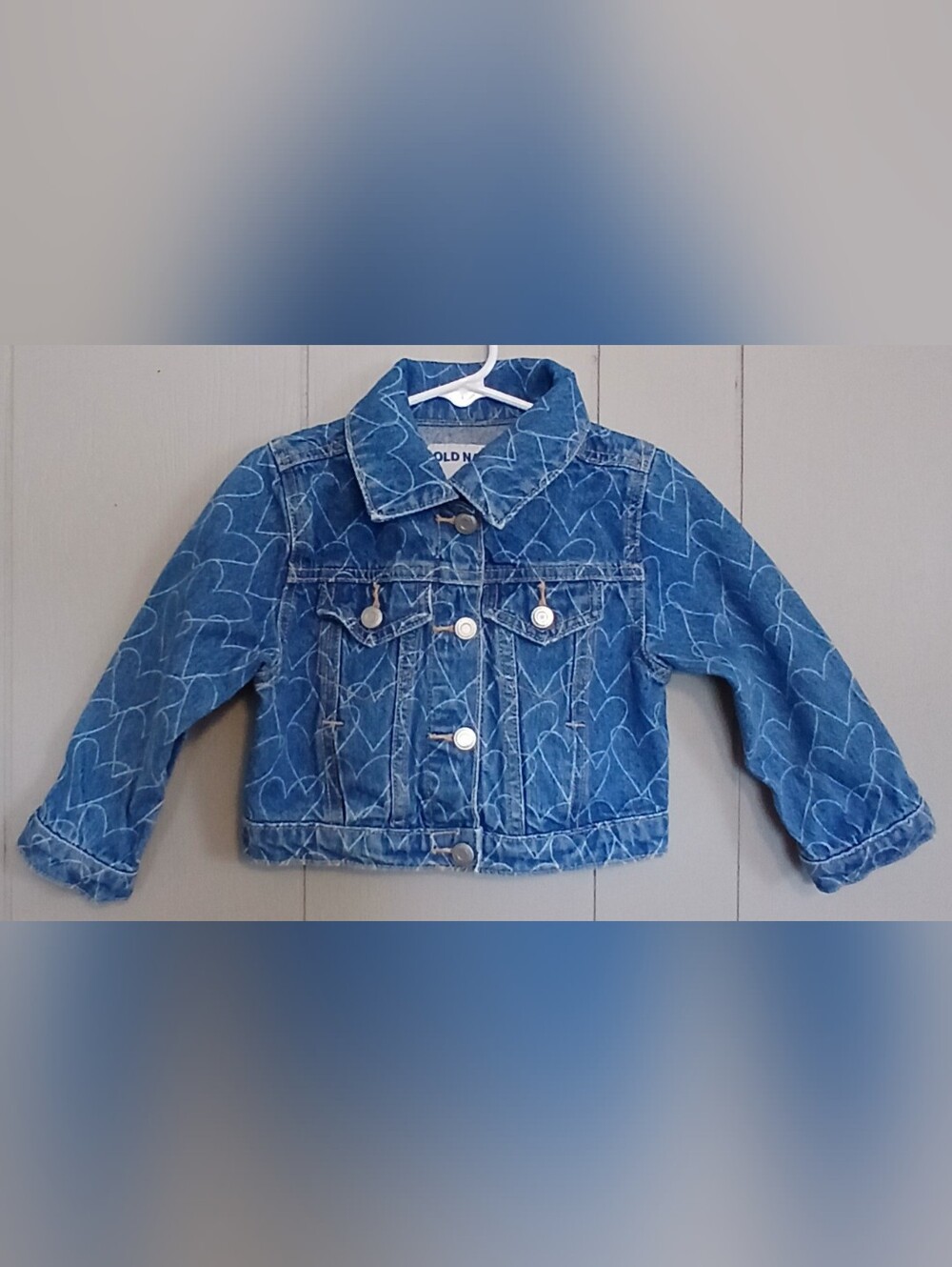 Old Navy Girls 2t Heart Jean Jacket